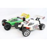 An FS Racing Nitro GB 4WD remote control car with a 15CXCP engine together with a SMT Smartech 1/