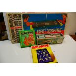 Three games to include Ideal Crossfire, Parker Brothers Avalanche and Mah Jong, all appear