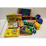 Collection of toys and games to include Spy Trap, Cup Winner, Grand Prix, etc