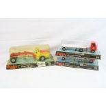 Ex Shop Stock - Three boxed Dinky diecast models to include 2 x 915 AEC with Flat Trailer and 963