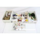 Collection of plastic and metal farming figures and accessories mainly Britains featuring Floral