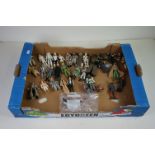 Star Wars - 34 x Playworn Kenner Star Wars action figures to include Boba Fett, Dengar, Wicket,