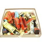Collection of mid 20th C play worn diecast models to include Corgi, Dinky and Matchbox Lesney