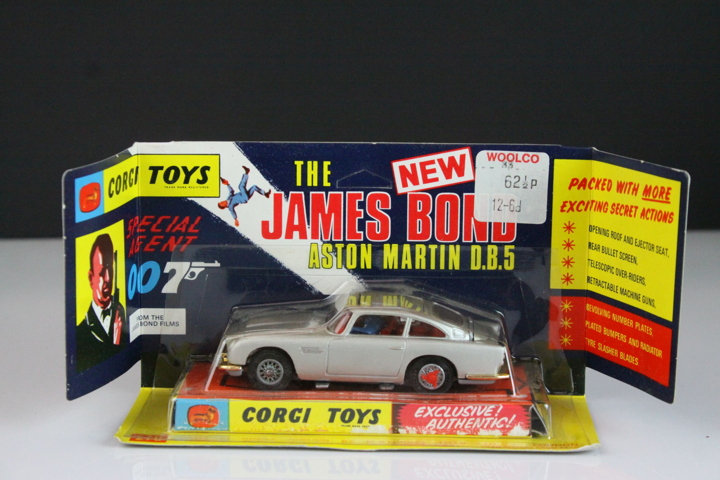 Boxed Corgi 270 The James Bond 007 Aston Martin diecast model appearing to be complete and unremoved