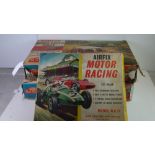 Two boxed Airfix 205 Rallye Monte Carlo slot car sets, both without cars, both with 7 x Mountain