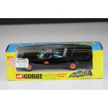 Boxed Corgi 267 Batmobile diecast model with Batman & Robin figures complete with secret