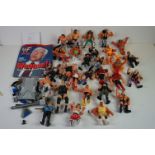 28 x playworn Hasbro WWF / WWE / Wrestling figures to include Jake the Snake, Hulk Hogan, Rowdy