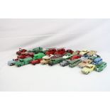 23 Original mid 20th C Dinky diecast model racing cars, some play wear and repainting, to include