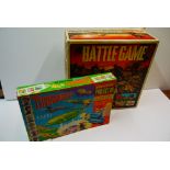 Boxed Tri-ang The Battle Game and boxed Chad Valley Give-A-Show Thunderbirds Projector