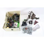 Quantity of plastic & metal Games Workshop Warhammer figures and accessories, mainly painted