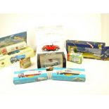 Nine boxed diecast models to include Franklin Mint 1967 Volkswagen Cabriolet in red, Maisto,