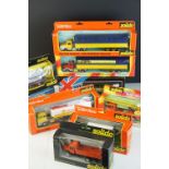 Nine boxed Solido commercial and construction models 374 Ivesco, 384, 3307 ESSO, London Double