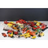 Collection of 20 diecast construction and commercial models to include Meccano (France), Dinky,