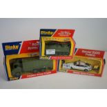 Three boxed Dinky diecast models to include 691 Striker Anti-Tank Vehicle, 668 Foden Army Truck &