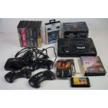 Retro Gaming - Unboxed Sega 16 - Bit Mega Drive plus three controllers and Master System Convertor