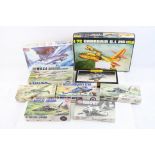 11 x 1:72 scale boxed Airfix plastic model kits to include Westland Navy Lynx, Blohm & voss B.v.141,