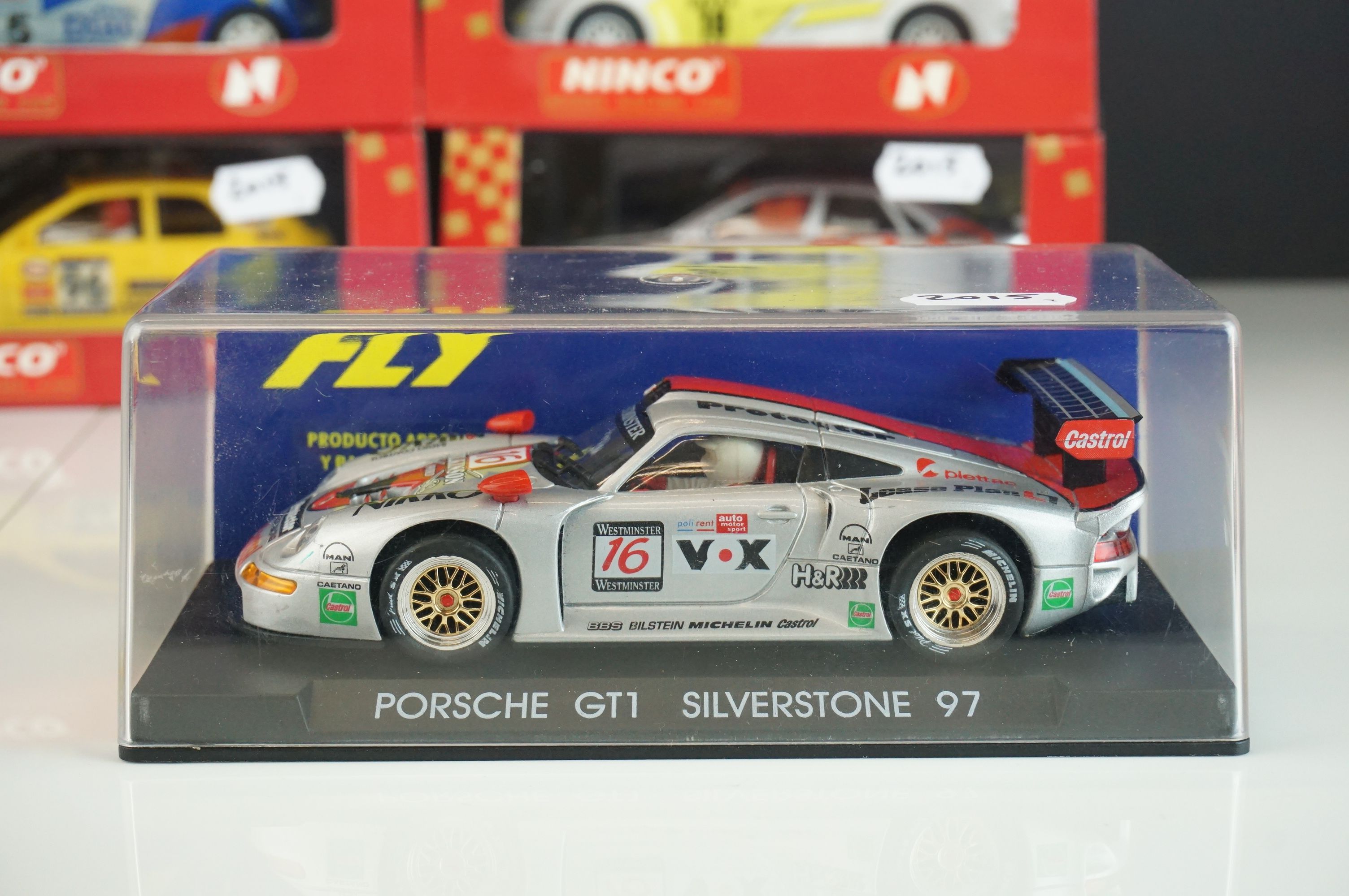 Seven cased / boxed slot cars to include 5 x Nimco (50172 Jordan 197 German Driver, 50128 Peugeot - Image 5 of 13