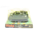 Boxed Dinky 353 Shado 2 Mobile diecast model in near mint condition, box is discoloured with crack
