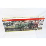 Boxed Hornby R1019 Flying Scotsman electric train set complete with locomotive, coaches, track and