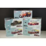 Five boxed Corgi Heavy Haulage Scammell Constructers diecast models to include CC12302 Sunters x