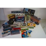 Group of 30+ diecast models, mostly boxed individually or in sets, to include Matchbox Pills,