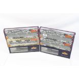 Six boxed Bachmann OO gauge items of rolling stock & rolling stock sets to include 3 x Tank