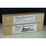 Boxed Malcolm Mitchell Design O gauge GWR Mogul Locomotive metal kit plus a boxed Malcolm Mitchell