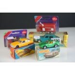 Five boxed diecast models to include Matchbox Superfast Porsche Turbo 3, Siku V 322 Citroen SM, Siku