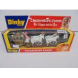 Boxed Dinky 111 Cinderella's Coach diecast model complete and near mint, minor bow window squash