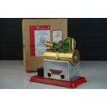 Mamod Minor No 2 Stationary Steam Engine with custom Mamod logo to one side, custom box, vg