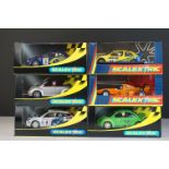 Six cased Scalextric slot cars to include Special Edition 0347 of 1000 C2204 McLaren Mercedes F1