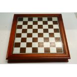 Franklin Mint Camelot pewter chess set, complete with certificate of authenticity, case and