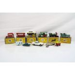 Six boxed Matchbox Models of Yesteryear diecast models to include 2 "B" Type Bus, 3 "E" Class