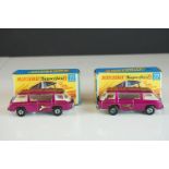 Two boxed Matcbox Superfast #22 Freeman Inter-City Commuter. Diecast in excellent condition, boxes