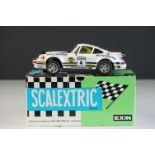 Boxed EXIN (Spanish) Scalextric 4069 Porsche 911 Rothmans slot car with instructions, appears vg