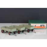 Boxed Dinky Supertoys Trailer set of three, complete, showing play wear, gd box