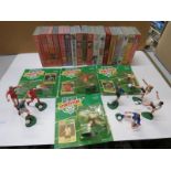 Four carded Kenner Sports Stars (2 x Manchester United, England & Spurs) plus 8 x loose figures