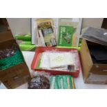 Subbuteo - large collection of mostly unboxed accessories, to include scoreboards, perimeter fencing