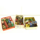 Quantity of mid 20th C play worn diecasty models to nclude Matchbox, Corgi & Dinky featuring 4 boxed