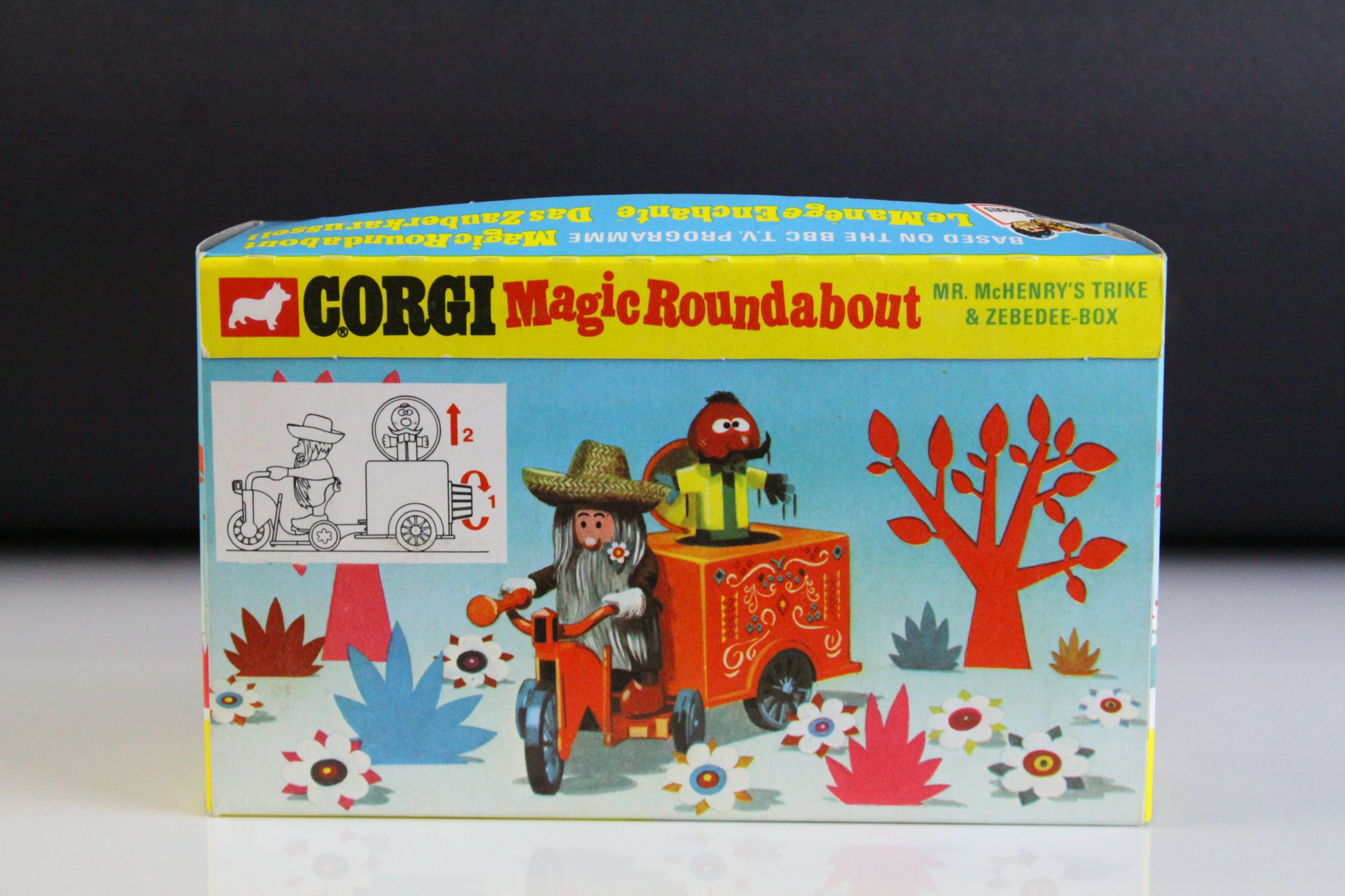 Boxed Corgi 859 Magic Roundabout Mr McHenry's Trike & Zebedee-Box diecast model, complete and near - Image 4 of 8