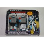 Boxed Ideal Transformers 3625 Walkie Talkies Combat Communicators, with inner packaging, contents