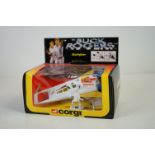 Boxed Corgi 647 Buck Rogers Starfighter diecast model complete with both figures and accessories,