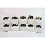 Ten boxed National Motor Museum Mint diecast models, most with certificates, vg