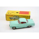 Boxed French Dinky Toys No.549 Borgward Isabella Coupe with turquoise body with red interior and