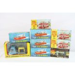 Eight boxed plastic Friction Powered models, all made in Hong Kong, to include 4 x ST N5 Hovercraft,