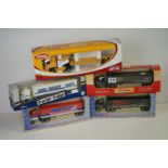 Five boxed diecast commercial models to include Joal 343 DAF 95XF, ERTL Tractor Trailer 4951,