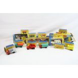 13 x boxed Matchbox diecast models to include M-4 Fruehauf Hopper Train (diecast showing signs of