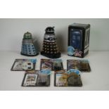 Doctor Who - Six boxed and carded Dapol Doctor Who action figures and playset to include Fourth