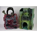 Playworn Mattel He-Man Masters of the Universe Castle Greyskull with broken hinges, appears complete