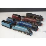 Four Hornby Dublo locomotives to include City of Glasgow, Duchess of Atholl, Mallard and 2-6-4 BR in